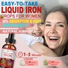 Iron Supplement Liquid Drops, High Absorption Iron Supplement for Women