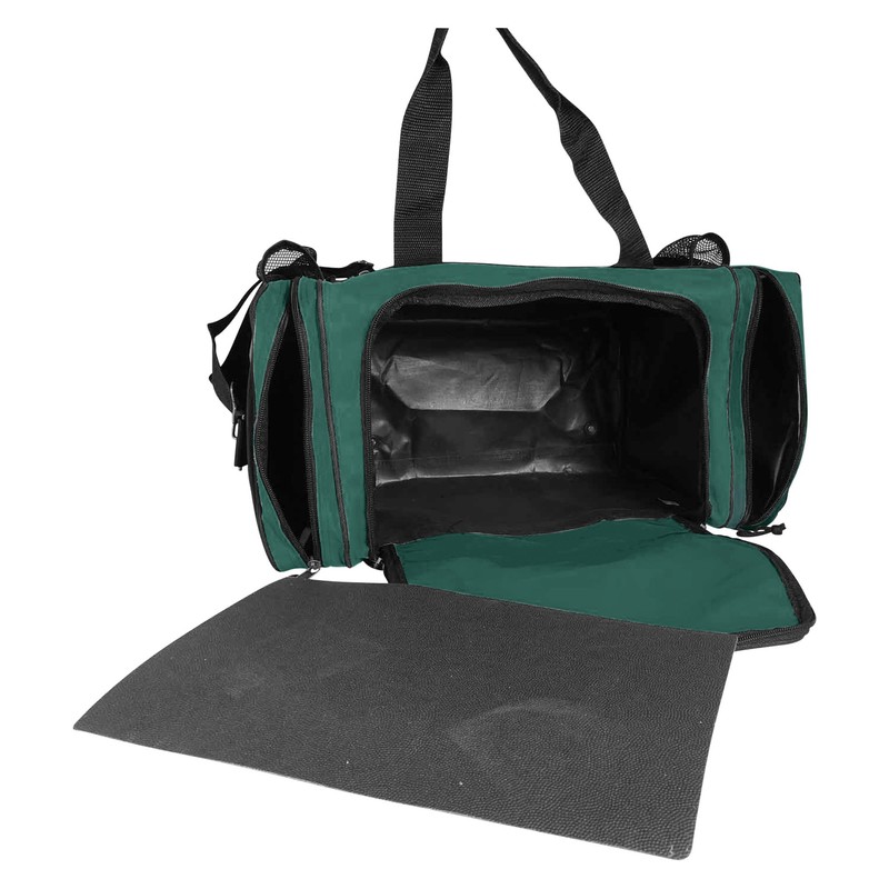 DALIX 17" Duffle Bag Front Mesh Pockets in Green