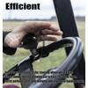 Vaygway Universal Fit Vehicle Steering Wheel Suicide Spinner Knob- Black