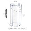 vienberg Cosmetic Organiser Makeup Brush Holder Made of Plexiglass Cosmetic