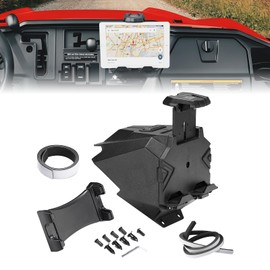 KEMIMOTO Electronic Device Holder, AdjustableTablet Mount Compatible with Pioneer 1000 3P 5P 6P(2022-2024), GPS Phone Holder Fit Most Devices, Tablet Phone Device Holder with Storage Space