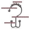 DadyMart Shower Curtain Hooks Rust Resistant Shower Curtain Rings Metal
