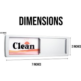 Dishwasher Magnet Clean Dirty Sign, Strong Clean Dirty Magnet for Dishwasher, Universal Dirty Clean Dishwasher Magnet Indicator for Kitchen, Clean/Dirty Boho Decor Dish Wash Sign Magnet