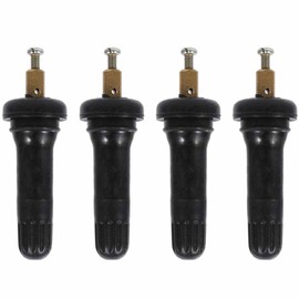 TPMS Tyre Valve Stems,Tire Pressure Monitoring System Sensor TPMS 4Pcs Rubber Sensor Valve Stem Snap In Type Tool for Car