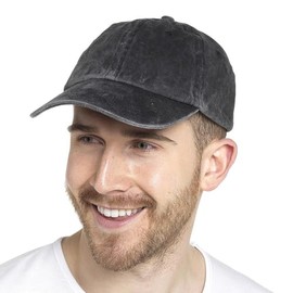 A2Z Mens Plain Baseball Cap Breathable - Baseball Cap AZ4805 Black