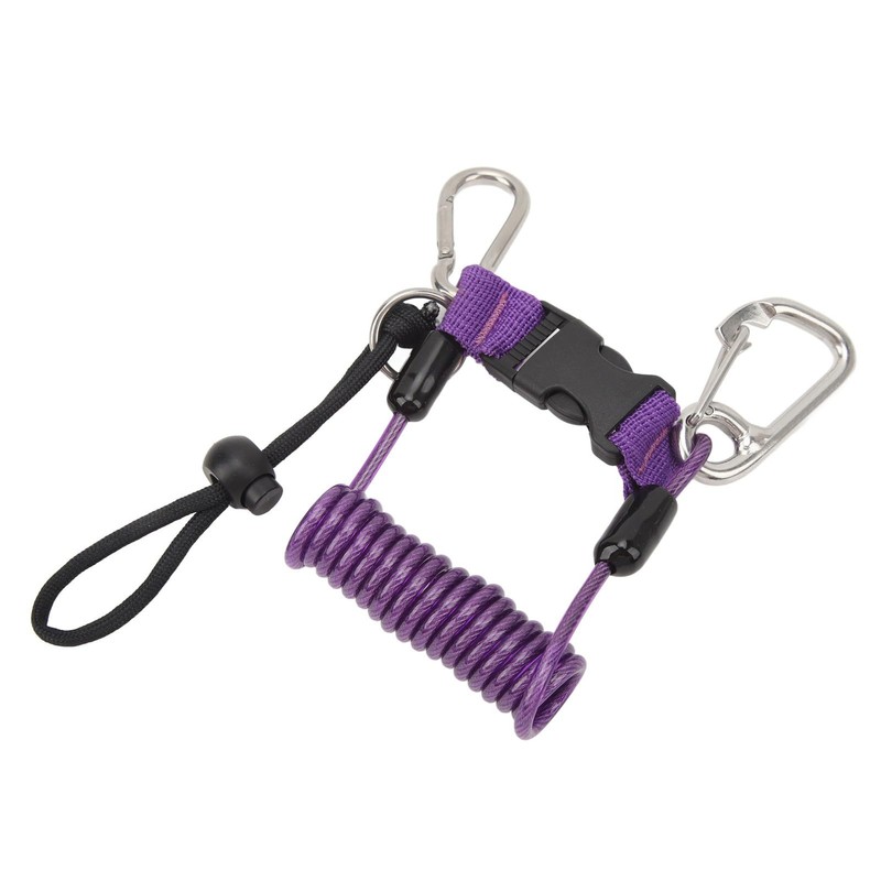 Diving Camera Spring Rope, Stainless Steel Diving Anti-Lost Hook Spring
