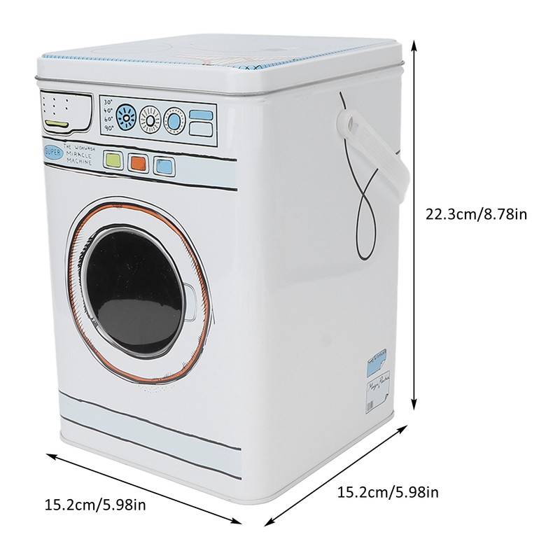 Laundry Powder Metal Box Large Capacity Metal Laundry Detergent Canister