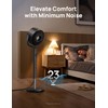 Dreo Fan for Bedroom, 120° Oscillating Standing Fans,Quiet Floor Fan