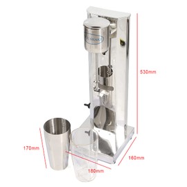 Gdrasuya10 Electric Milk Shaker Maker Machine, Stainless Steel Electric Milk Shaker Maker with 650ML Cup for Home Bar