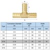 PATIKIL 3/16" Barb Tee Fitting 3-Way Union T Brass Hose