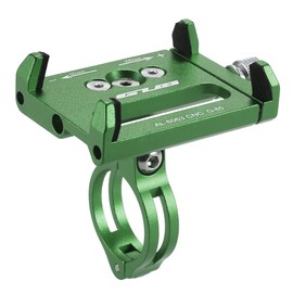 Lixada bicycle phone mount, universal adjustable for 3.6 - 6.2 inch electronic gadgets, Green