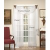 Today's Curtain Emelia Original Voile Scarf 216", Lilac, 45"W x