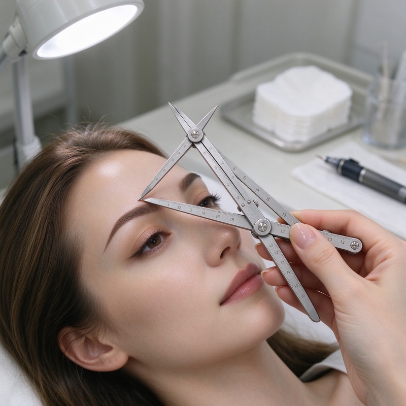 Proportional Triangle Golden Ratio Ruler for Microblading – Precision Positioning