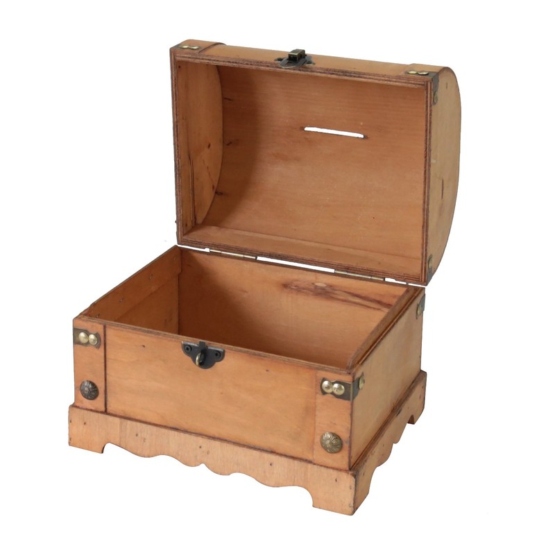 HMF 6414700 Wooden Money Box with Lock | Set of