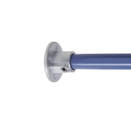 WITTKOWARE Pipe Connector Made of Galvanised Malleable Cast Iron for Pipe Outer Diameter 48.3 mm (1½") Moulded Part: Mounting Plate Round