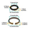 10 Sets Impact Wrench Socket Retaining Ring with O-Ring Suitable