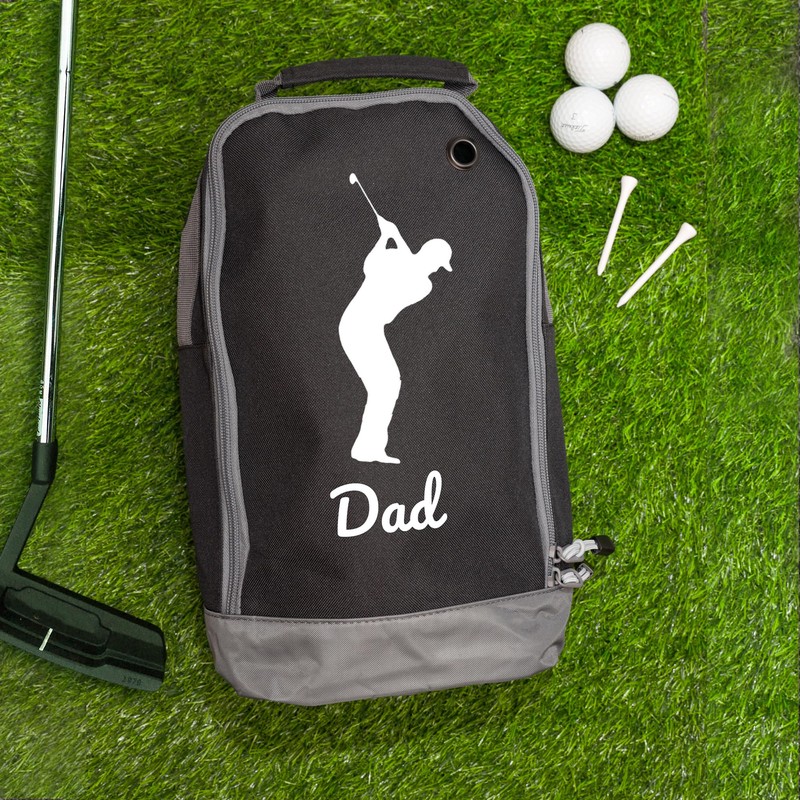 Dad's Golf Shoe Bag - Custom Sports Bags, Black