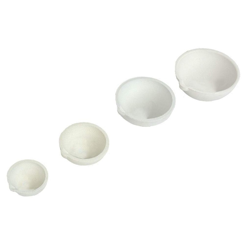 LTKJ Set of 4 Crucibles Melting Dishes Ceramic Casting Torch