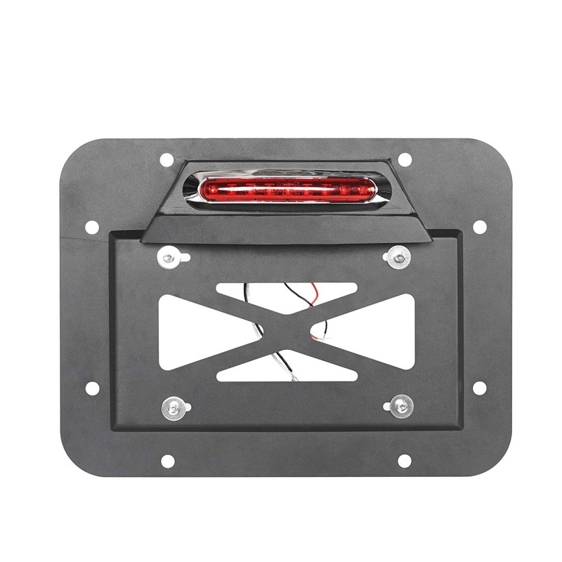 Hooke Road Wrangler Spare Tire Delete License Plate Relocation Kit