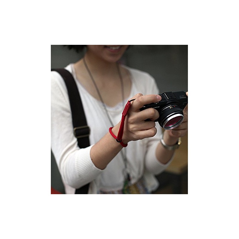 Gariz GARIZ DD-WSP2 ミラーレスカメラ用リストストラップ レッド