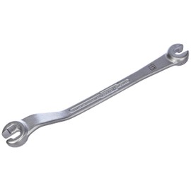 HAZET 612N-11 177.7 mm Hexagon Profile Brake Line Open Wrench - Chrome-Plated
