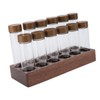 12pcs Coffee Bean Storage Tubes Glass Sealed Dosing Coffee Bean