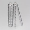2 Pcs 30cm Geometric Folding Ruler School Stationery Folding Ruler