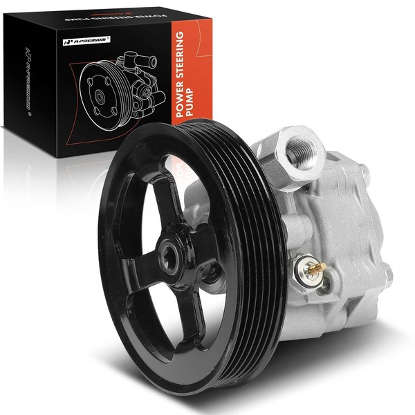 A-Premium Power Steering Pump, with Pulley, Compatible with Honda Passport