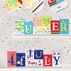 Chunful Reversible Hello Summer 4th of July Decorations for Home