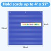 VNOM Standard Pocket Chart Clear7 Pockets Chart for Classroom &