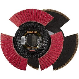 Rhodius 210644 Vision Speed Flap Disc Diameter 125 mm Bore Diameter 22.23 mm Stainless Steel Pack of 1