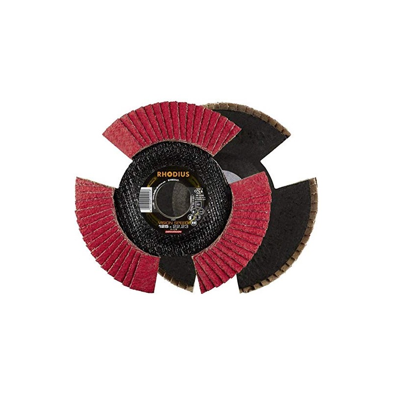 Rhodius 210644 Vision Speed Flap Disc Diameter 125 mm Bore