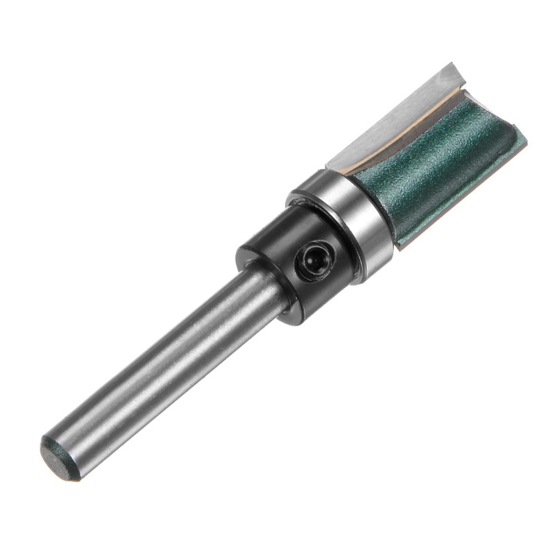 sourcing map Pattern Flush Trim Router Bit 1/4" Shank 4/5"