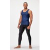 DEVOPS 3 Pack Men's Muscle Dry Fit Compression Tank Top