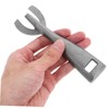 FELTECHELECTR Heavy Duty Iron Plate Tongs BBQ Clamp Removable Handle