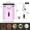 Miscedence 35OZ Coffee Canister for ground coffee with Date Tracker,pink