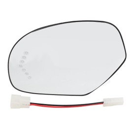 Side View Mirror Glass With Heated Turn Signal Function Replacement for Silverado 1500 2500 3500 HD Left: 15874992