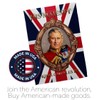 His Majesty King Charles III Wall Decor American Flag Banner