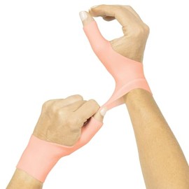 Vive Muñequera de gel para pulgar (par) – Soporte de mano fresco para artritis, dequervains, tenosinovitis, dolor de articulaciones esguinces, estabilizador de mano izquierda y derecha – Férula suave y cómoda para tendinitis