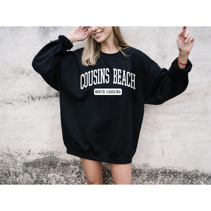 VisionSwipe Cousins Beach North Carolina Crewneck Sweatshirt - TSITP Sweater