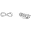 Engelsrufer Infinity Stud Earrings for Women 925 Sterling Silver with
