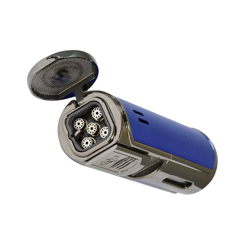 Rocky Patel Envoy Collection Cigar Lighter (Gunmetal and Blue)