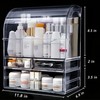 Clear Large Acrylic Makeup Organizer with Lid Cosmetic Storage Drawers