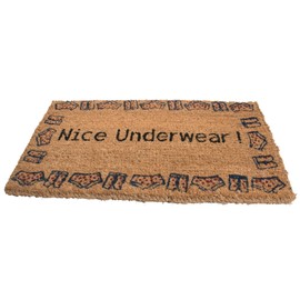 Imports Decor Decorated Coir Doormat, Nice Underwear, 18-Inch by 30-Inch