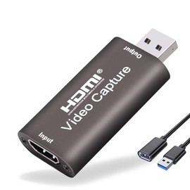 Video Capture Card HDMI to USB 3.0 Audio Video Capture Cards 1080p/4k Record Video Audio Grabber for capture 1080p 60fps content,, LiveBroadcasting,,Video Conference（No external Power Required）