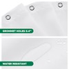 Biscaynebay Fabric Narrow Shower Stall Curtain Liners 36 Inch Width