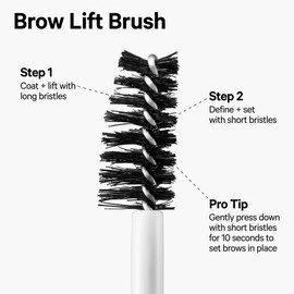 Milk Makeup KUSH Brow Lamination Gel, Clear - Lifts, Shapes & Sets Brows for Up to 8 Hours - Soft, Not Stiff - Vegan, Cruelty Free