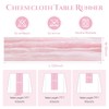 Sioloc 5 Pack Light Pink Cheesecloth Table Runner Spring Decor