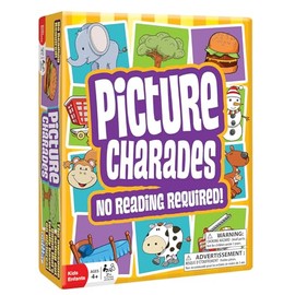 Outset Media Picture Charades for Kids - No Reading Required! - Contains 4 Deck, 192 Cards Total - Ages 4+
