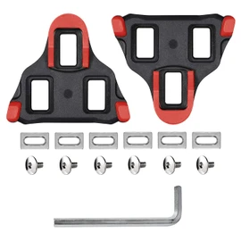 Road Bike Cleats for SPD-SL SM-SH10 SM-SH11 Cleats, Bike Replacement Pedals Cleats Indoor Cycling and Road Bike Bicycle Cleat Set(Red, SM-SH10)